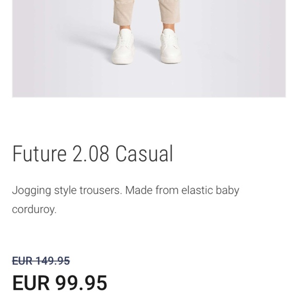 Mac Jeans corduroy jogger pant. Sz euro 36 - Picture 6 of 15